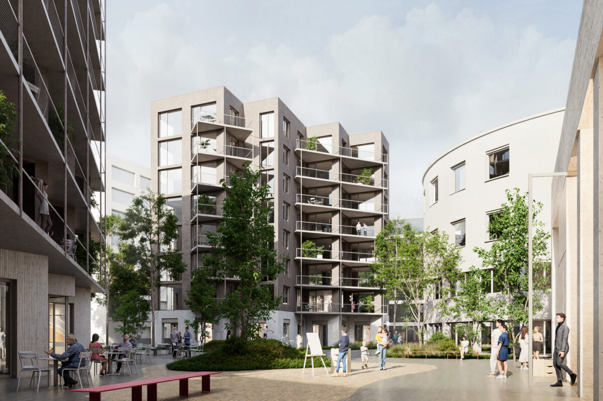 bytové domy s námestím